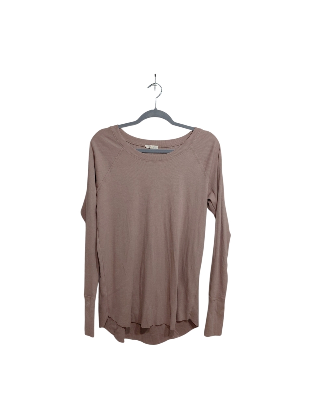 easel Long-Sleeve Scoop Neck Top - Dusty Mauve